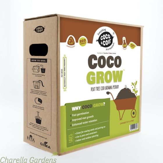 Coco Grow Peat Free Compost 100% Natural - 3 Size Options